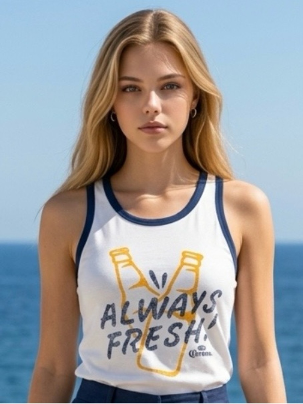$10 Add-on | Corona Beer Tank Top